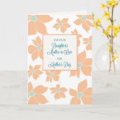 Carte Belle-mère de fille pour la fête des mères, Fleurs (Fleur jaune)