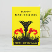 Carte Belle-mère drôle  (Debout devant)