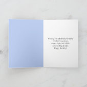 Carte Belle-mère Joyeux Anniversaire de Février Oiseau (Intérieur)