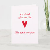 Carte Belle-mère 'Merci' | Red Heart (Devant)