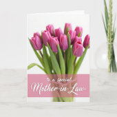 Carte Belle-Mère Rose Script (Devant)