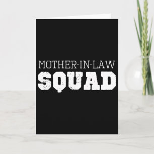 Carte Belle-mère Squad Cool Drôle