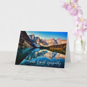 Carte Belle Montagne Calme Eau Paysage Sympathie