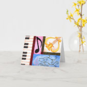 Carte Belle musique (Fleur jaune)