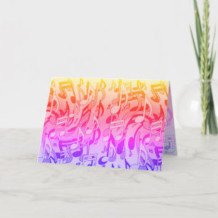 Carte Belle Musique Joyeuses Couleurs Upbeat Design musi