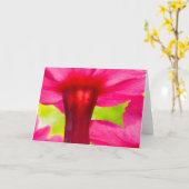 Carte Belle nature, douce, rose (Fleur jaune)