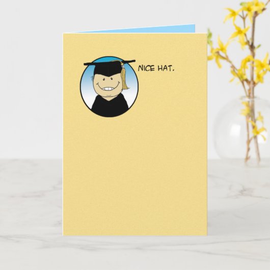 Carte Belle note de Casquette (Fleur jaune)