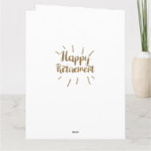 Carte Belle Parties scintillant Black Gold Happy Retrait (Dos)