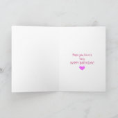 Carte Belle patine caricaturale avec message Anniversair (Intérieur)