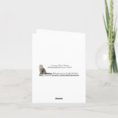 Carte Belle pensée à vous (carte vierge de note) (Dos)