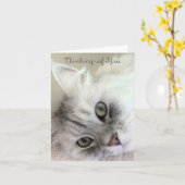 Carte Belle pensée à vous (carte vierge de note) (Fleur jaune)