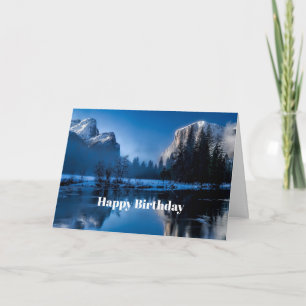 Carte Belle photo Blue Yellowstone Anniversaire