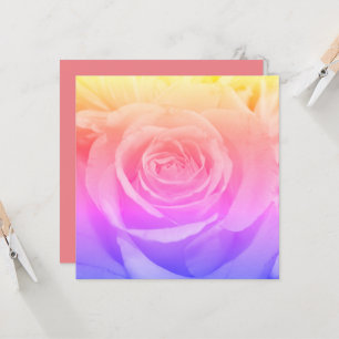 Carte Belle photo de rose jaune