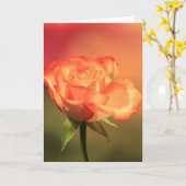 Carte Belle photo de Rose romantique (Fleur jaune)