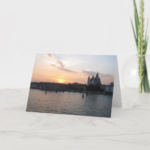 Carte Belle photo du paysage lagon de Venise