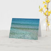 Carte Belle plage de sable (Fleur jaune)