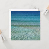 Carte Belle plage de sable (Devant/Arrière en situation)