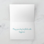 Carte Belle plage Joyeux anniversaire (Intérieur)