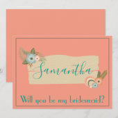 Carte Belle plage Serez-vous ma femme de chambre (Devant / Derrière)