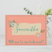 Carte Belle plage Serez-vous ma femme de chambre (Debout devant)