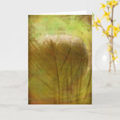 Carte Belle plume Toutes les occasions Salutation (Fleur jaune)