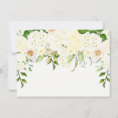 Carte Belle recette florale blanche (Dos)