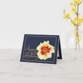 Carte Belle Rose Jaune Chic Joli Anniversaire (Fleur jaune)