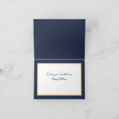 Carte Belle Rose Jaune Chic Joli Anniversaire (Intérieur)