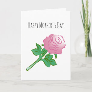 Carte Belle Rose Rose
