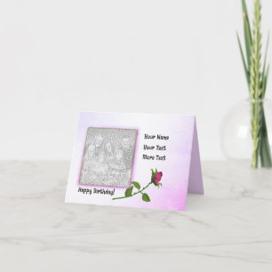 Carte Belle Rose rouge