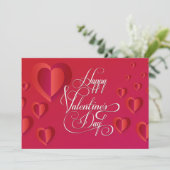 Carte Belle Saint Valentin Design moderne tendance (Debout devant)
