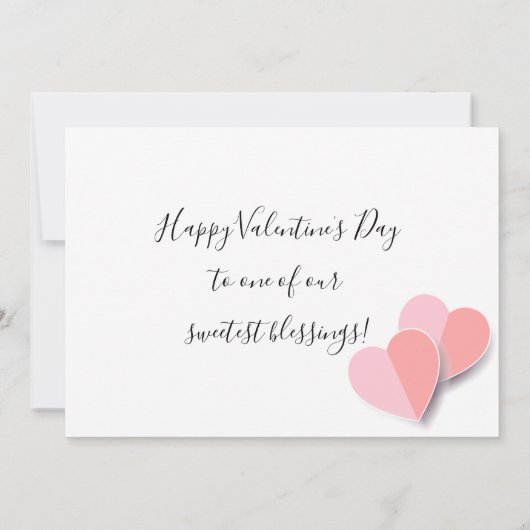Carte Belle Saint Valentin Design moderne tendance (Dos)