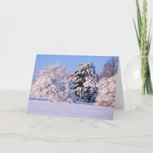 Carte Belle scène de neige