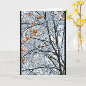 Carte Belle Scène De Neige À Chaque Occasion (Fleur jaune)