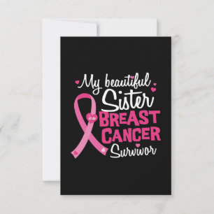 Carte Belle Soeur Cancer du sein Survivant Frère