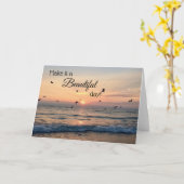 Carte Belle Sunrise Beach Day (Fleur jaune)