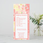 Carte Belle table de jour de mariage Itinéraire (Debout devant)