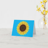 Carte Belle tournesol d'été (Fleur jaune)