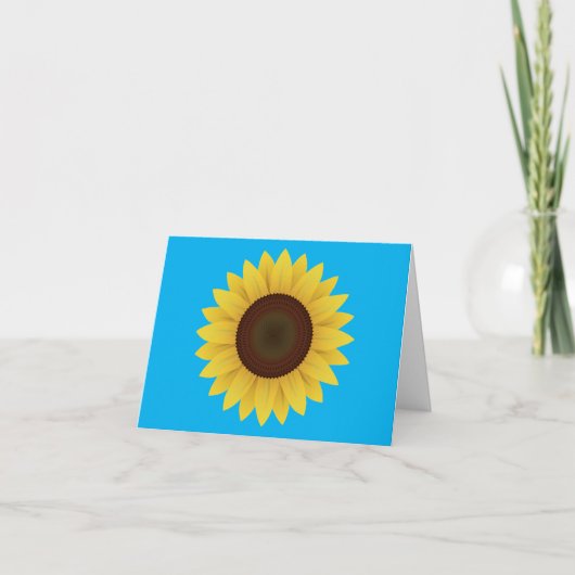 Carte Belle tournesol d'été (Devant)