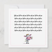 Carte Belle Vache À Fleur (Dos)