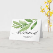 Carte Belle verdure à ma femme de chambre sur mon Mariag (Fleur jaune)