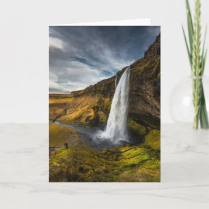 Carte Belle vue de paysage de Seljalandsfoss