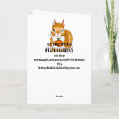 Carte Belles bénédictions d'automne pour un ami (Dos)