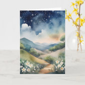 Carte Belles Collines 1 (Fleur jaune)