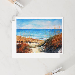 Carte Belles dunes de sable de plage Art