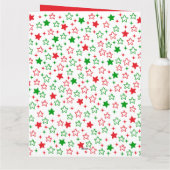 Carte Belles Étoiles de Noël (Dos)