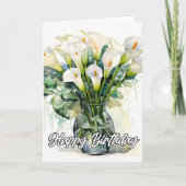 Carte Belles fleurs de lys calla (Devant)