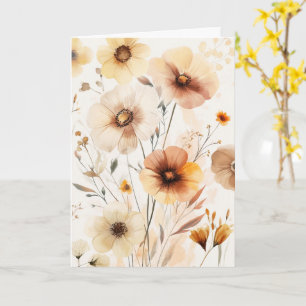 Carte Belles fleurs Fleurs sauvages DÉSOLÉ POUR VOTRE PE
