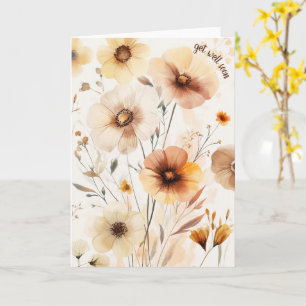 Carte Belles fleurs Fleurs sauvages SE METTENT BIENTÔT B