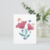 Carte Belles fleurs psychédéliques (Debout devant)